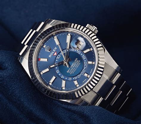 rolex skydweller with blue dial|rolex sky dweller functions.